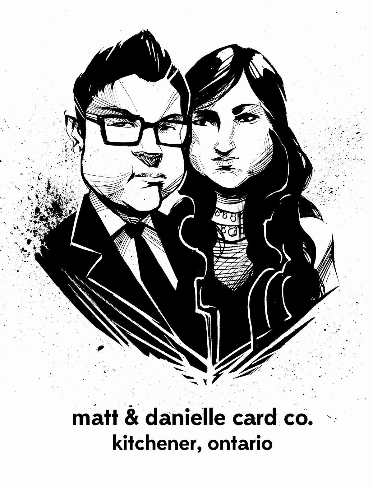 Mat on the left, Danielle on the right